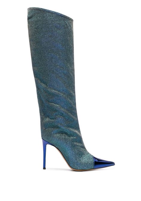 Stivali iridescenti 100mm in blu - donna ALEXANDRE VAUTHIER | AVI1800064